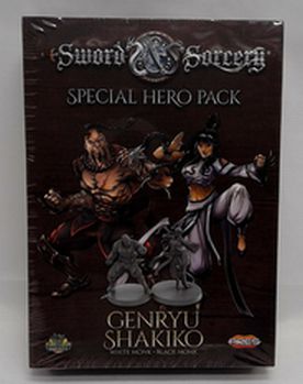 Load image into Gallery viewer, Sword &amp; Sorcery - White/Black Monk (Genryu/Shakiko) Hero Pack
