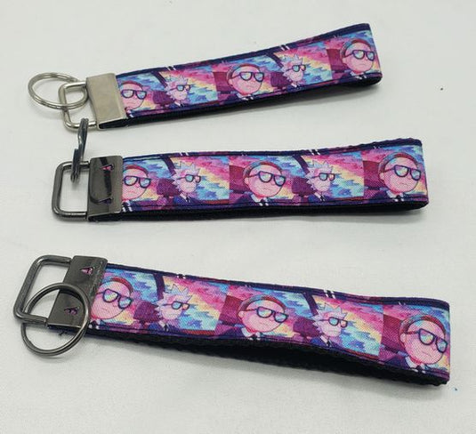 Rick and Morty 5 inch wristlet keychain