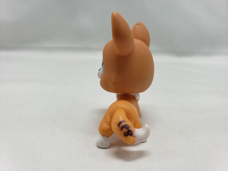 Load image into Gallery viewer, Littlest Pet Shop #1360 orange brown white corgi blue eyes

