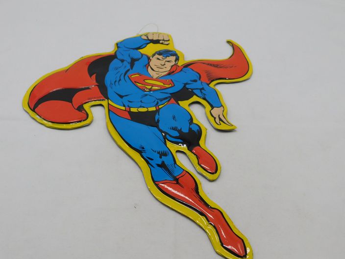 Load image into Gallery viewer, DC Comic Superman Metal Die Cut-Out Sign Decor Open Road Brands
