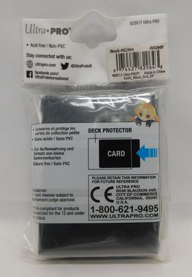 Load image into Gallery viewer, Ultra Pro DECK PROTECTORS - BLACK 60 pack - Small Size (New)
