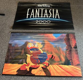 Disney Fantasia 2000 Movie Theater Double Sided Vinyl Banner Donald Duck 6'x4'