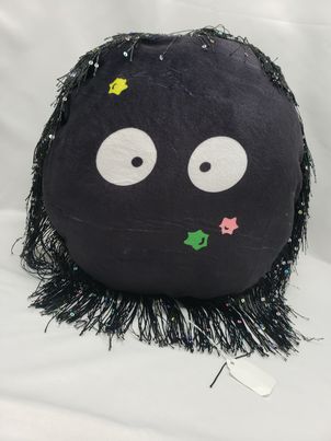 Soot Sprite 12in round Minky throw pillow