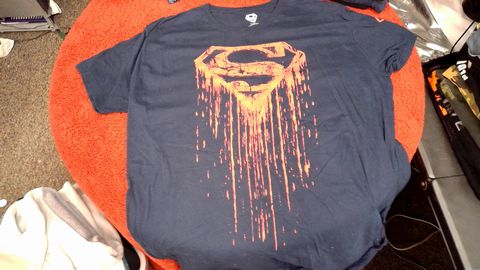 Superman Shirt Size 2XL Color Black