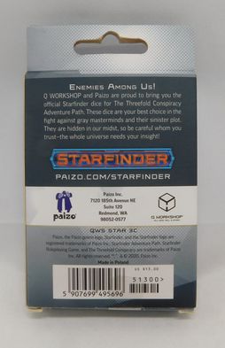 Load image into Gallery viewer, Starfinder The Threefold Conspiracy Adventure Path Dice Set (New)
