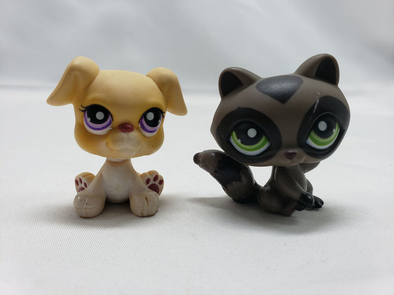 Load image into Gallery viewer, 2007 Hasbro Littlest Pet Shop #450 Racoon #451 Boxer
