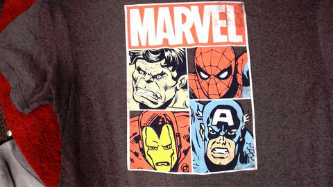Marvel Shirt Size 2X Color Grey