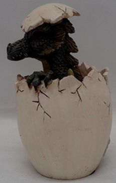 Load image into Gallery viewer, Vintage Dragon Hatching Out Of An Egg Marked DS
