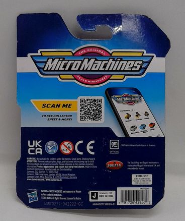 Micro Machines Series 1 #012  Motorcycle & Bugatti Chiron 2021