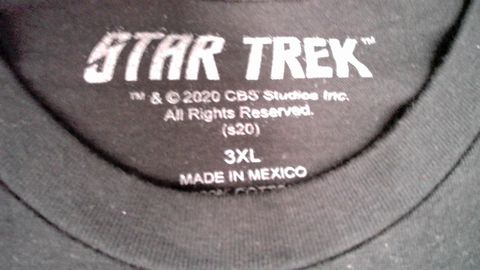 Star Trek The Next Generation Shirt Size 3XL Color Black