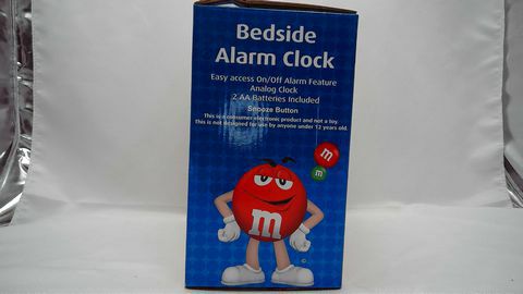 M&M's Yellow Bedside Alarm Clock Candy Figurine 7"