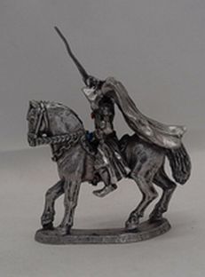 Load image into Gallery viewer, Ral Partha Pewter Knight On Horse Mini Statue D&amp;D Fantasy PP 231 Figurine

