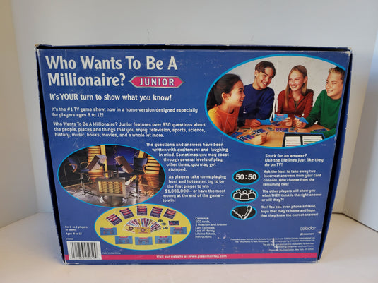 ABC Who Wants To Be A Millionaire? Junior Board Game Pressman 2000