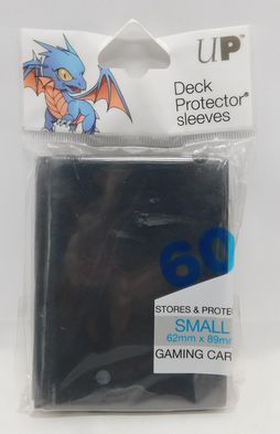 Ultra Pro DECK PROTECTORS - BLACK 60 pack - Small Size (New)