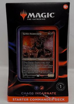 Load image into Gallery viewer, Magic the Gathering Starter Commander Deck - Chaos Incarnate (Bla,R)
