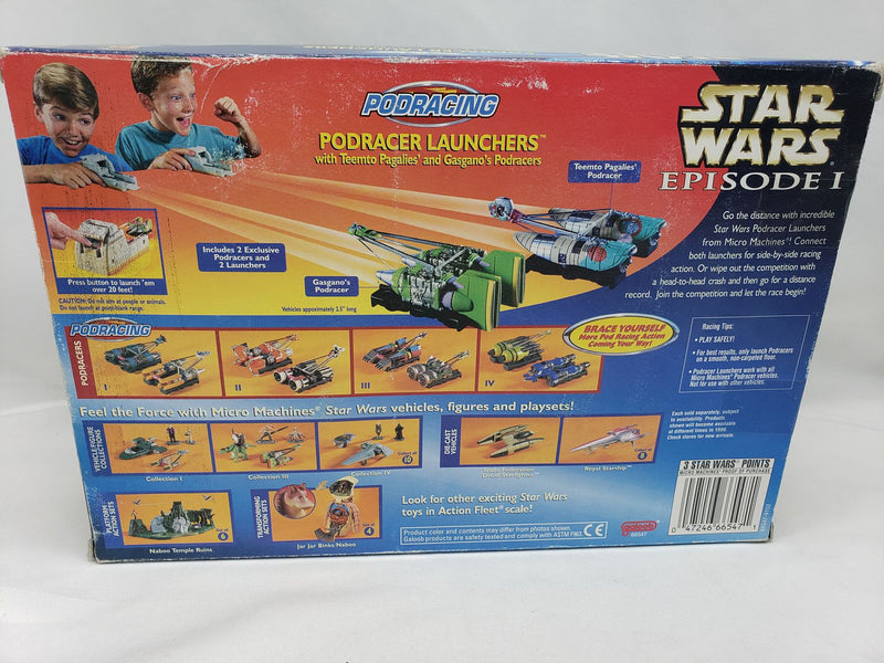 Load image into Gallery viewer, SEALED 1998 Micro Machines Star Wars Episode 1 Podracer Launchers Galoob 66547
