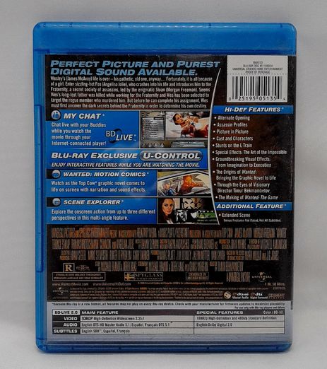 Load image into Gallery viewer, Wanted 2008 Blu-ray DVD
