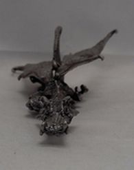 Load image into Gallery viewer, C1 Vintage Ral Partha Rawcliffe Jewel Eye Spoontiques Pewter Dragon
