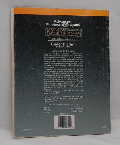 Advanced D&D Forgotten Realms Under Illefarn 1987 #9212
