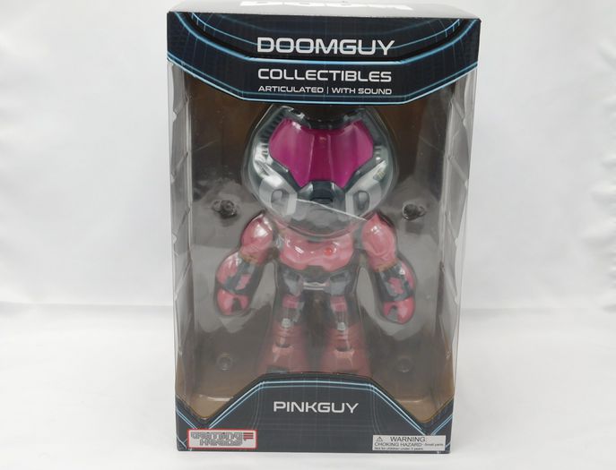 Load image into Gallery viewer, Doom Eternal Doomguy Pink Guy Marine Slayer Figure Statue 9&quot; Articulated &amp; Sound
