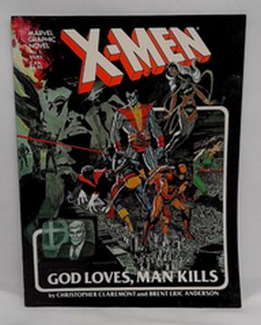 Load image into Gallery viewer, Marvel Graphic Novel #5 X-Men God Loves Man Kills 1st Print
