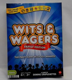 Load image into Gallery viewer, WITS &amp; Wagers Family Edition Trivia Party Board Game
