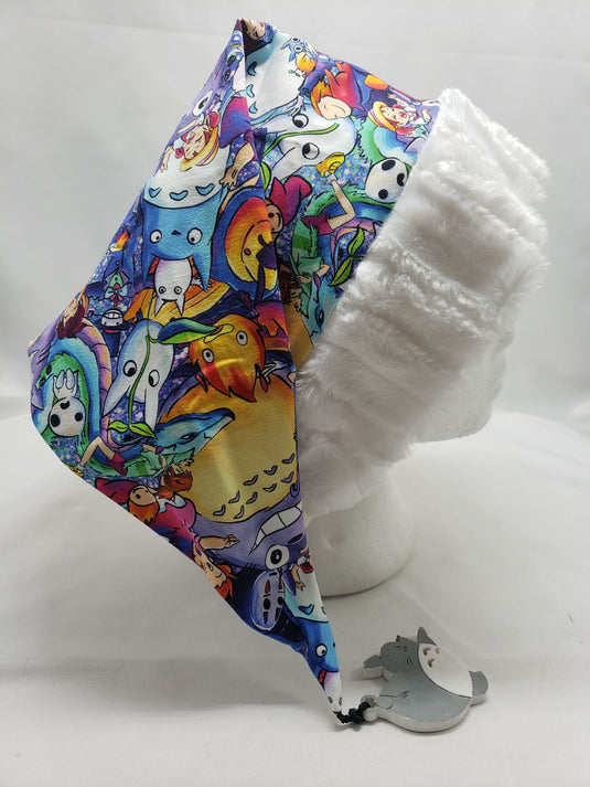 Deluxe Santa Hat Large fit Studio Ghibli with Totoro charm