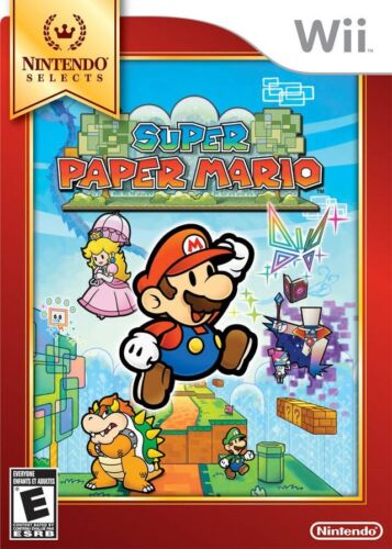 Super Paper Mario Nintendo Selects (Nintendo Wii 2007) [cib]