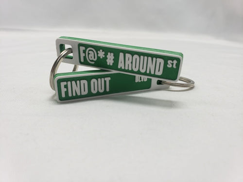 F@*# around and find out keychain censored 2.5 in