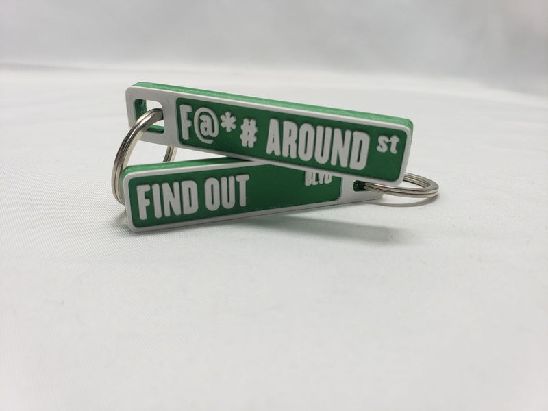 Load image into Gallery viewer, F@*# around and find out keychain censored 2.5 in
