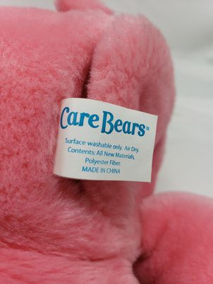 2003 Care Bears Love-A-Lot Bear Talking Singing Motion Plush Pink Toy 13" WORKS!