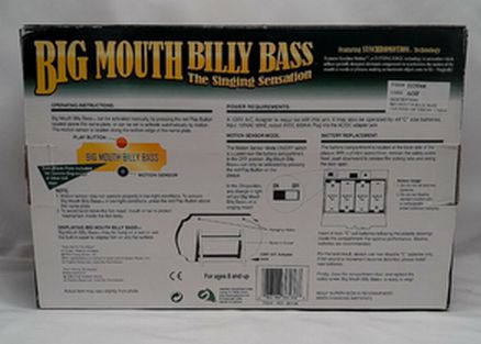 1999 Gemmy Big Mouth Billy Bass Singing Fish