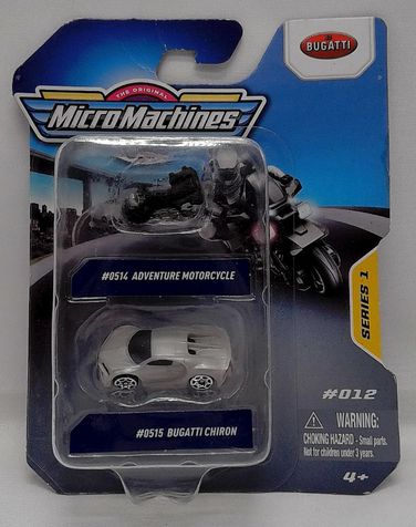 Micro Machines Series 1 #012  Motorcycle & Bugatti Chiron 2021