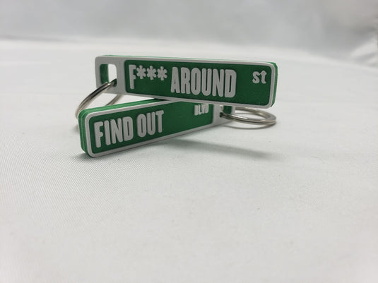 F*** around and find out keychain censored 2.5 in