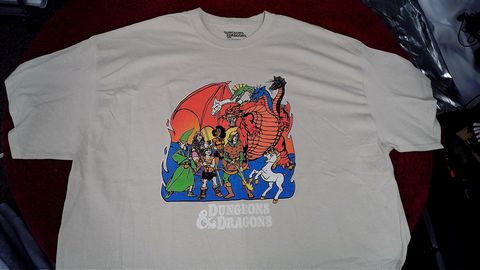 Dungeons and Dragons  White Shirt Size 2xl