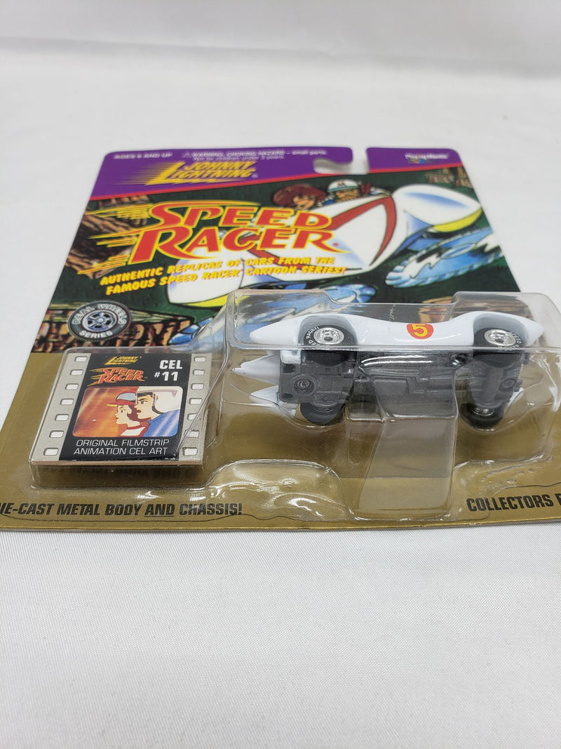 Load image into Gallery viewer, Johnny Lightning, SPEED RACER MACH 5 / WITH SAW BLADES cel # 11  (Dated 1997)
