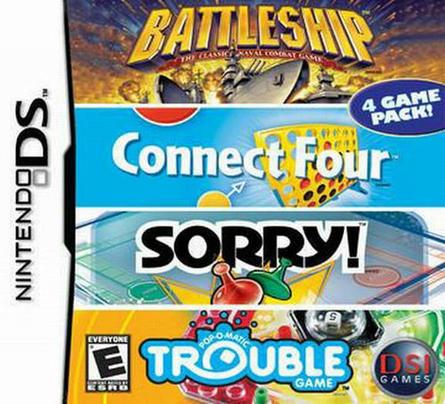 NintendoDS Battleship/Connect Four/Sorry/Trouble [NEW]