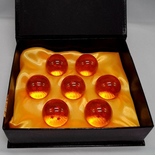 7Pcs Dragon Ball Z Crystal Balls Set Collection In Box Set