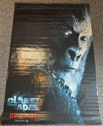 2001 PLANET OF THE APES Advance Theater Banner 4'x 6'