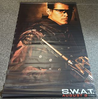 S.W.A.T. Vinyl Movie Poster  5'x 8' Colin Farrell