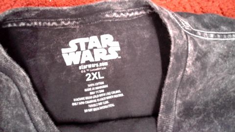 Star Wars Imperial Cog Shirt Size 2 XL Color Black/Grey