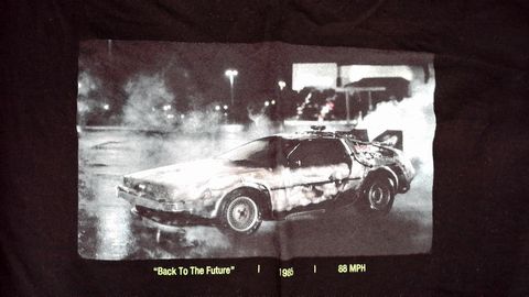 Black Back to the Future Size 2XL Shirt