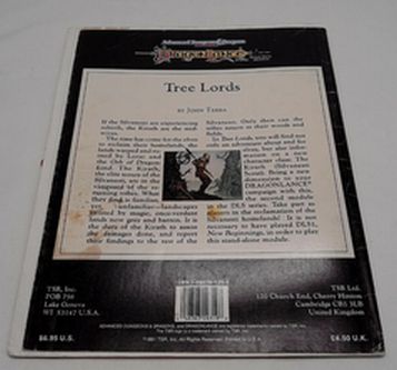 Tree Lords - Dragonlance - Advanced Dungeons and Dragons 1991 TSR 9319