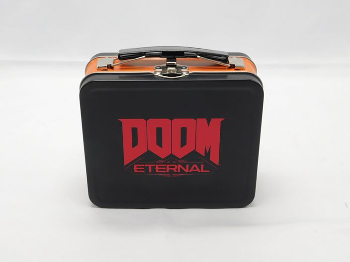 Load image into Gallery viewer, Doom Eternal Lunch Box Tin Mini-Tote Only GameStop
