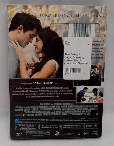 The Twilight Saga: The Breaking Dawn Part 1 2001 DVD