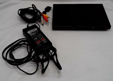 Sony PlayStation 2 Slim Line Version 1 Console - Charcoal Black