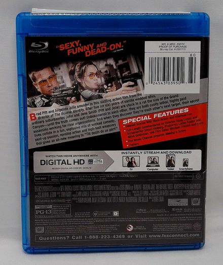 Mr & Mrs Smith 2005 Blu-ray DVD