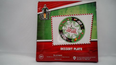 Load image into Gallery viewer, Elf Dessert Plate Loot Crate Exclusive - NEW
