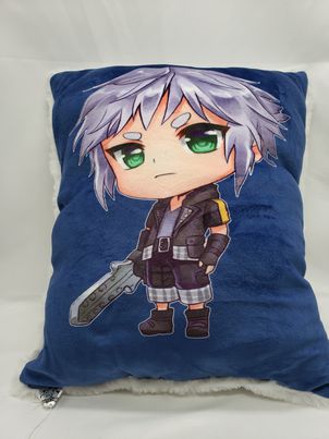 Ruki chibi kingdom hearts 14in minky throw pillow