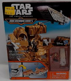Star Wars Micromachines The Force Awakens Playset: First Order Stormtrooper